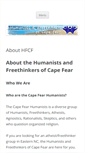 Mobile Screenshot of capefearhumanists.org
